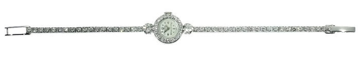 Vintage diamond ladies Rolex precision wrist watch (image 4 of 8)